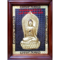 Tranh Phật Thích Ca ngồi đài sen, tranh nghệ thuật